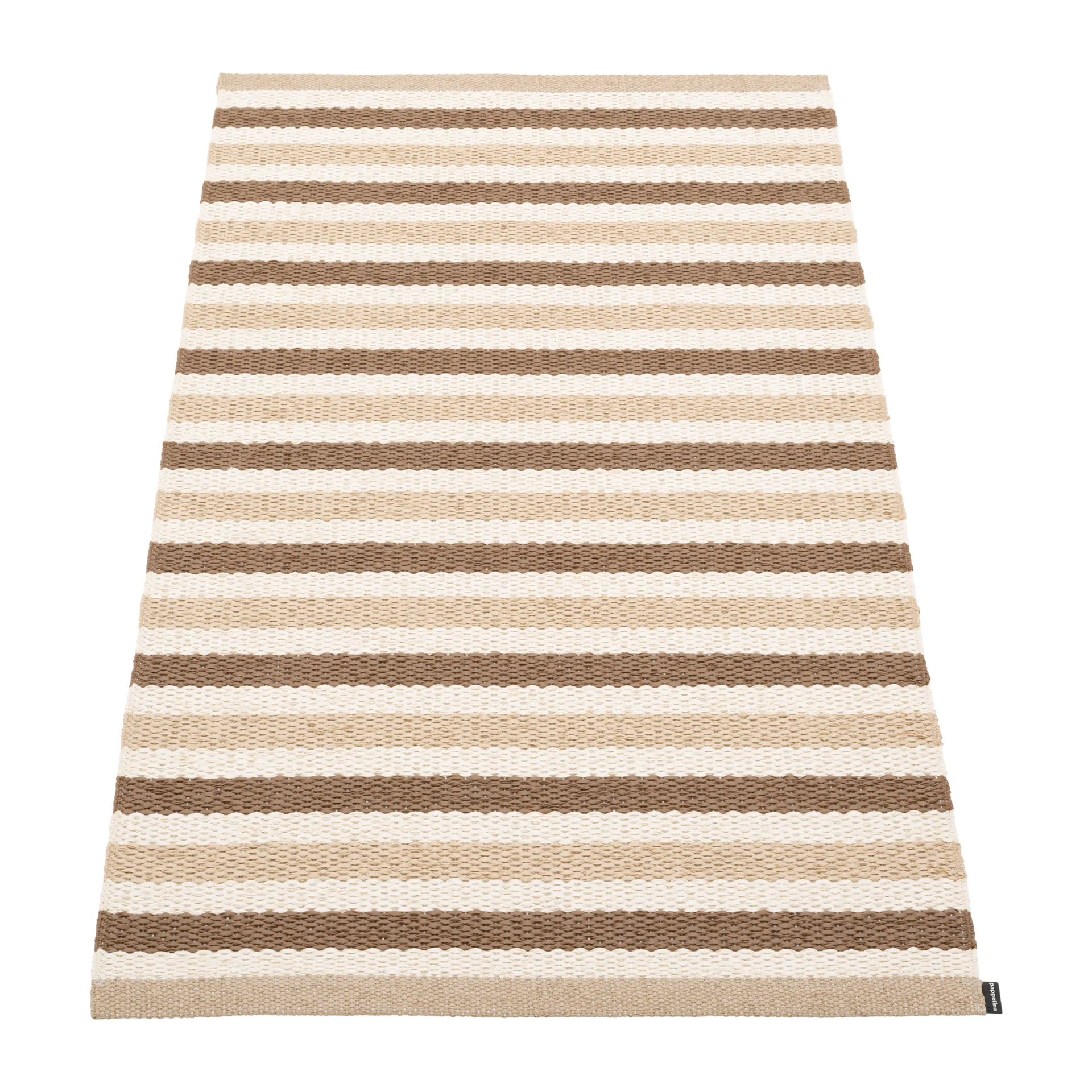 Teo gångmatta, Brown-beige, 70x120 cm Pappelina
