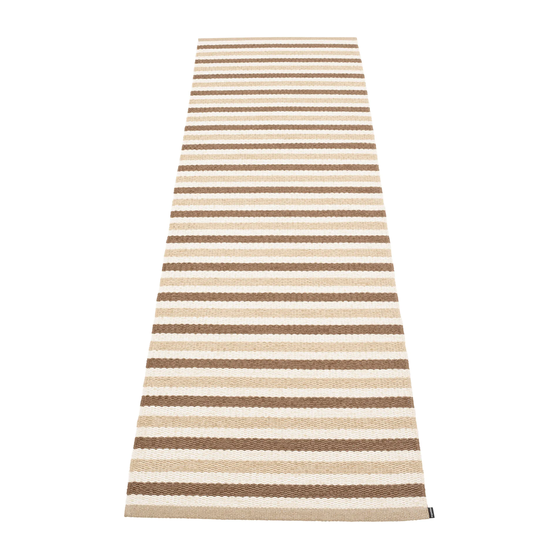 Teo gångmatta, Brown-beige, 70x240 cm Pappelina