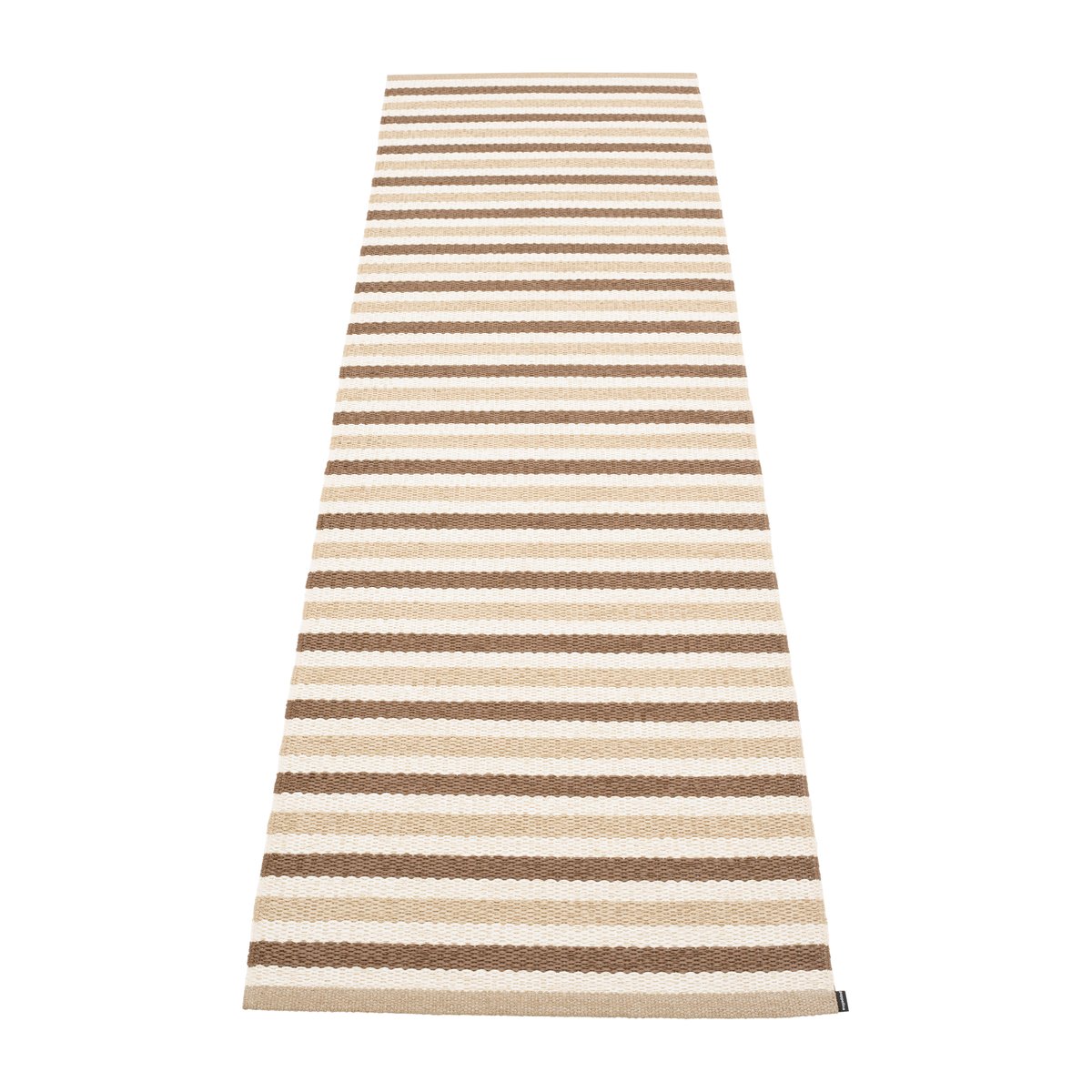Pappelina Teo gångmatta Brown-beige, 70x240 cm | Skandinavisk Design | Plastmattor | Brun