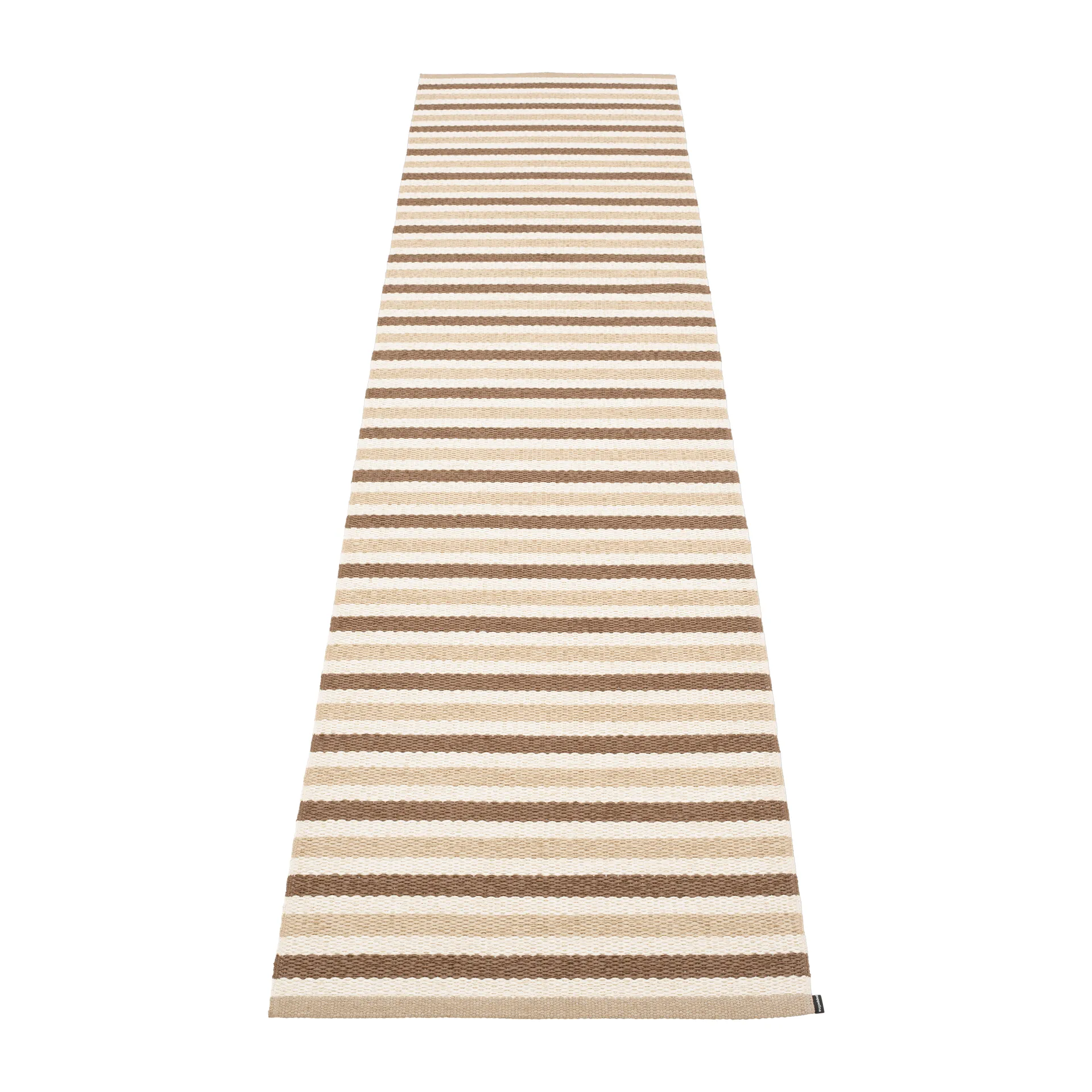 Teo gångmatta, Brown-beige, 70x300 cm Pappelina