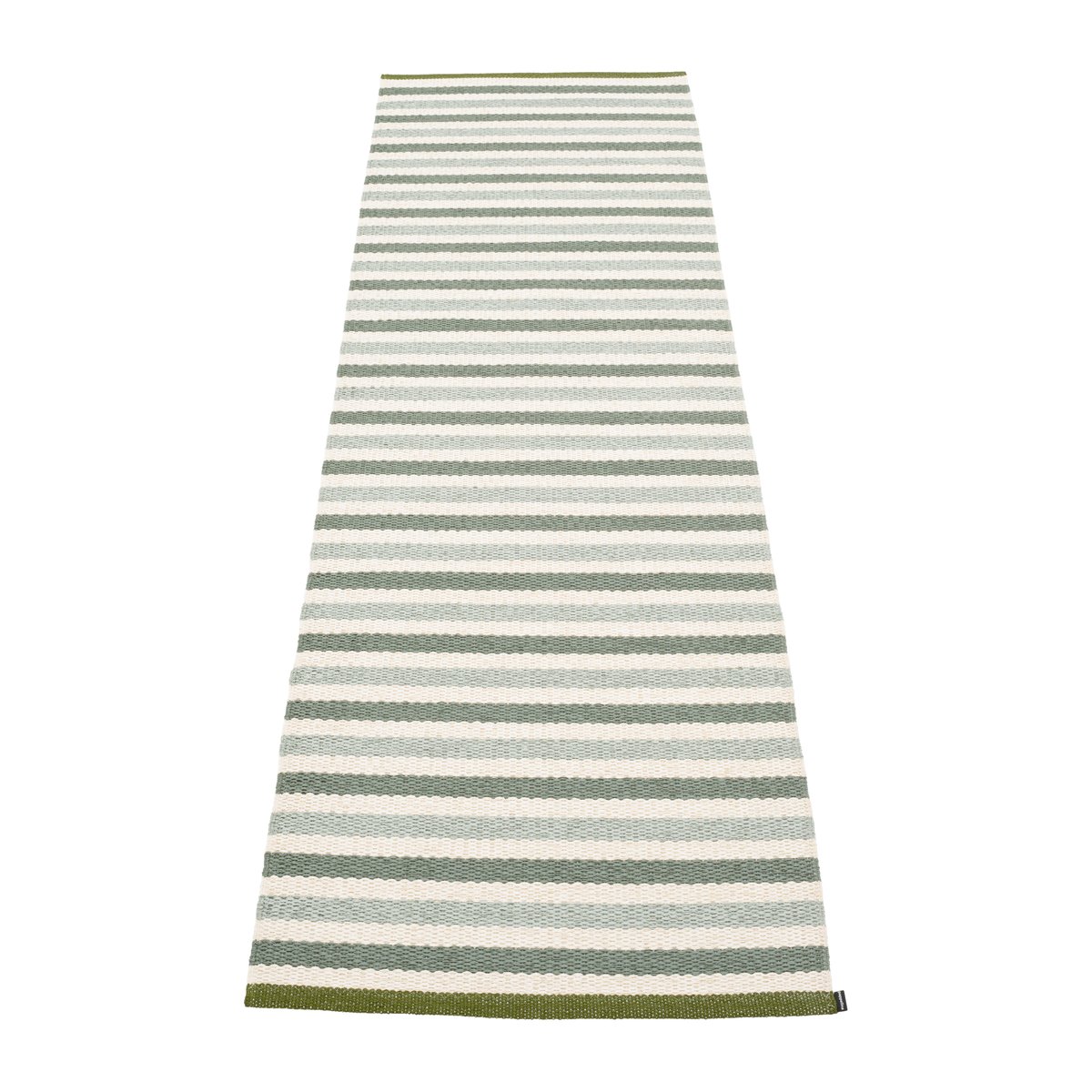 Pappelina Teo gångmatta Sage-army, 70x240 cm | Skandinavisk Design | Plastmattor | Grön