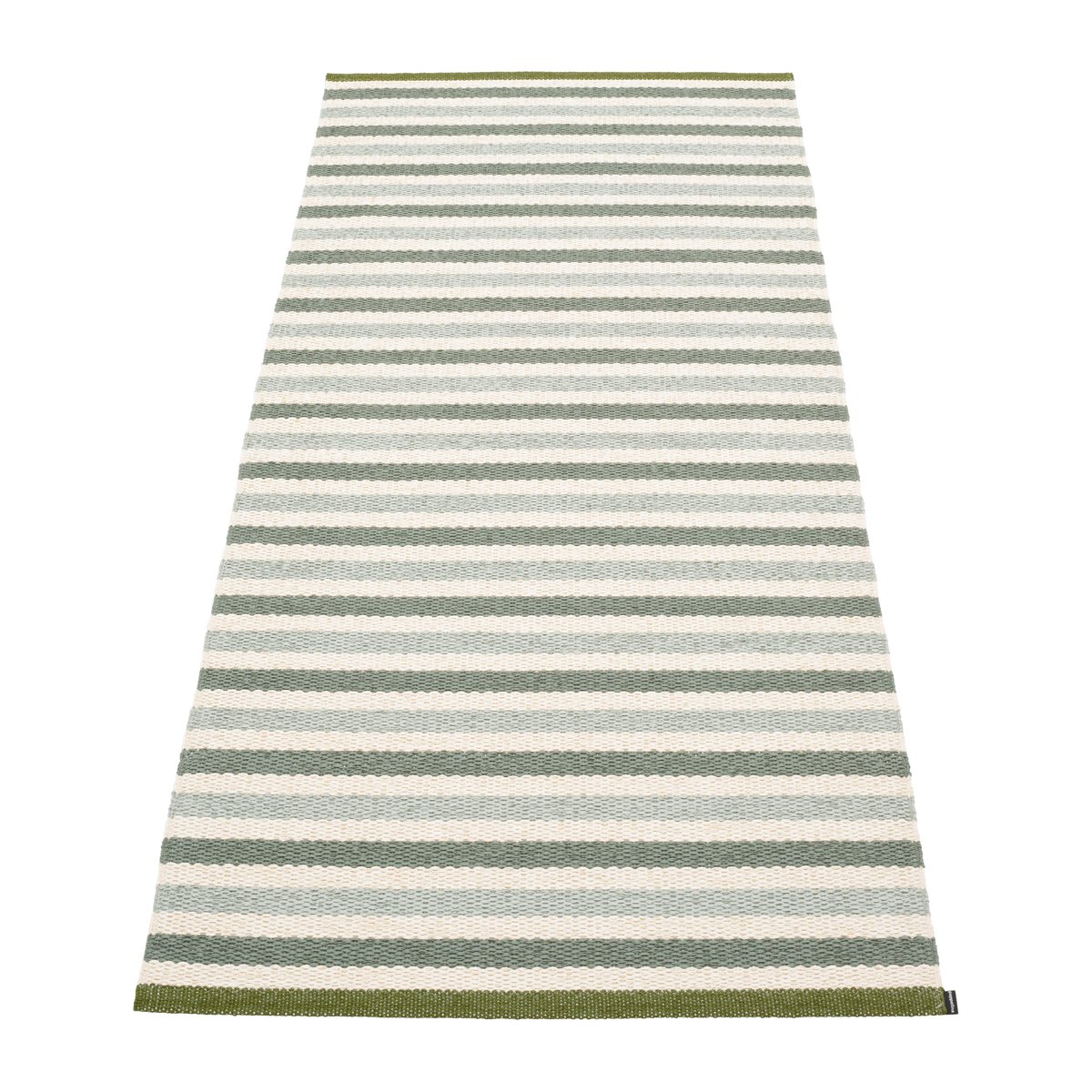 Pappelina Teo gångmatta Sage-army, 85x200 cm | Skandinavisk Design | Plastmattor | Grön