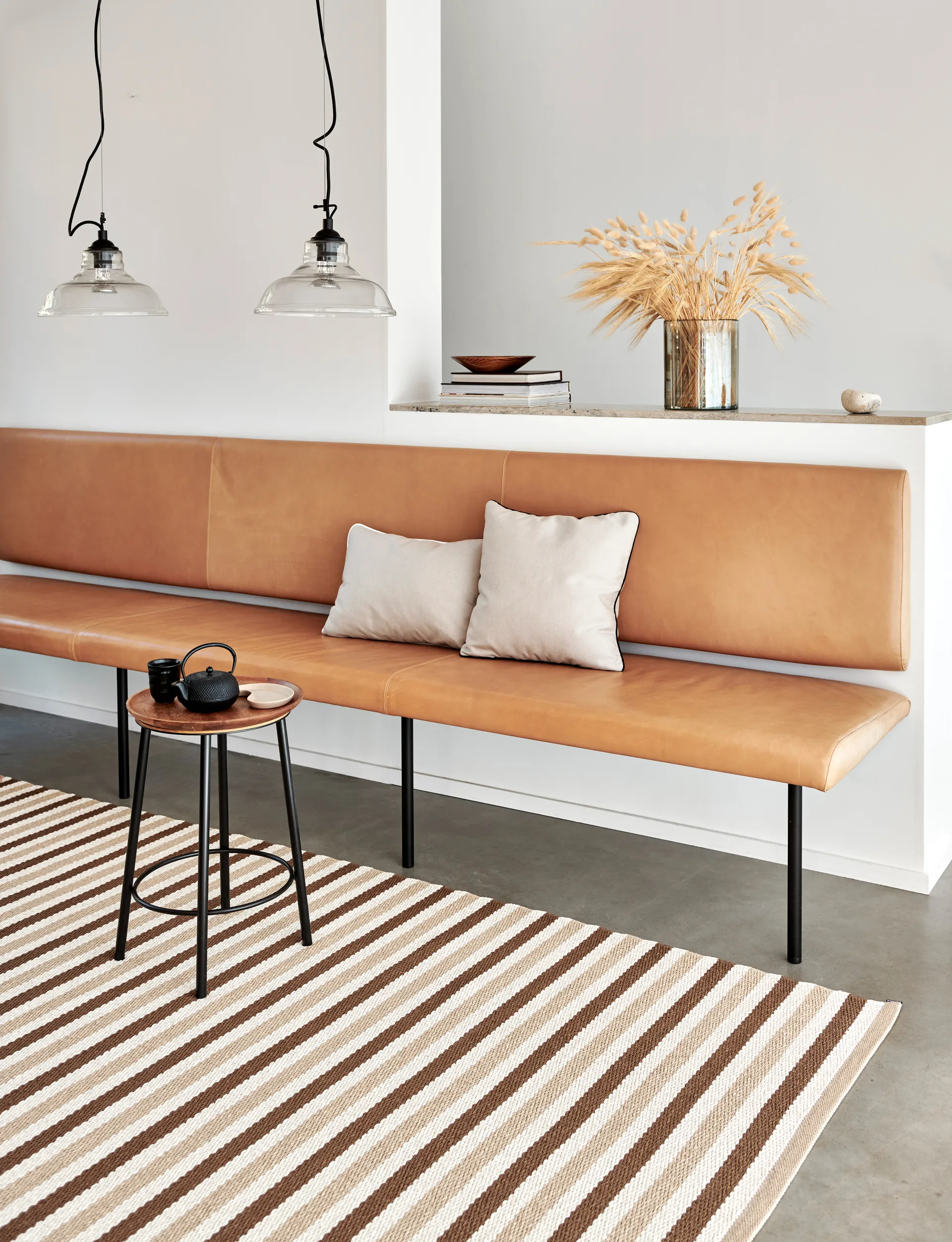 Teo matta, Brown-beige, 230x320 cm Pappelina