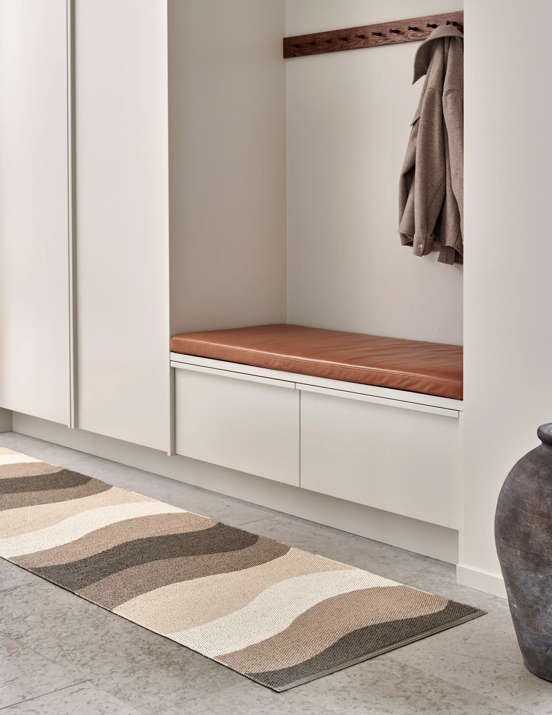 Urvi gångmatta, Earth, 70x300 cm Pappelina