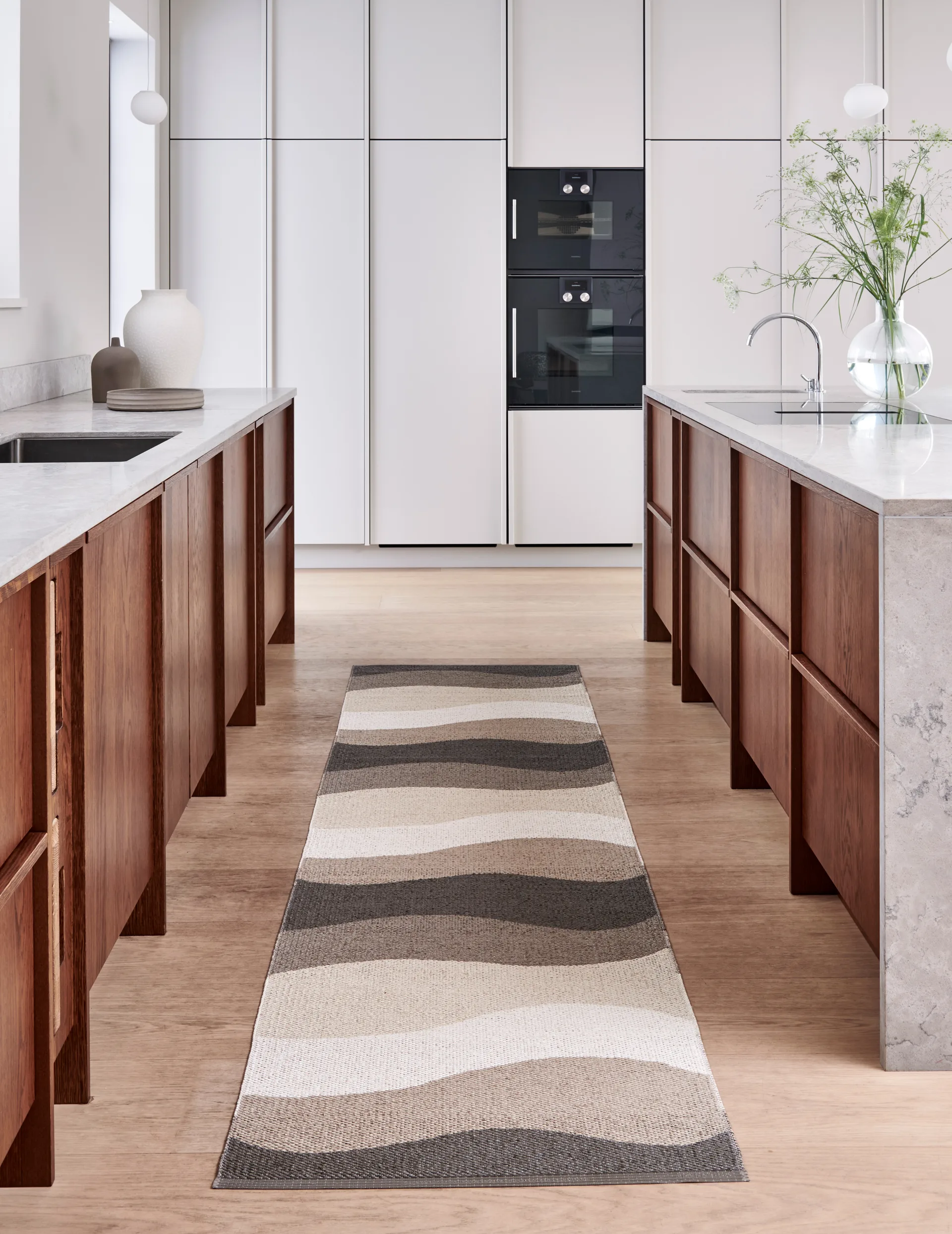 Urvi gångmatta, Earth, 70x300 cm Pappelina