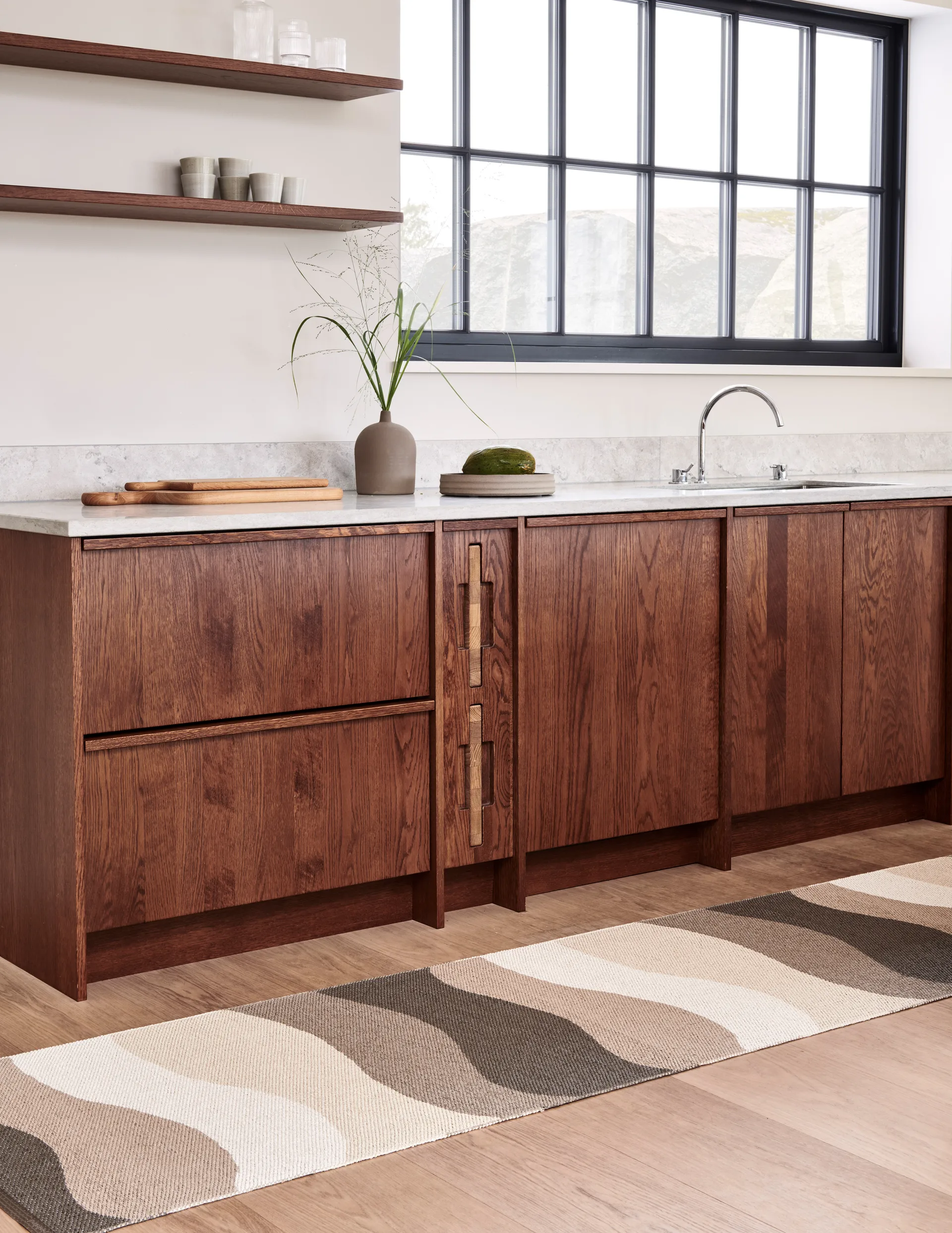 Urvi gångmatta, Earth, 70x300 cm Pappelina