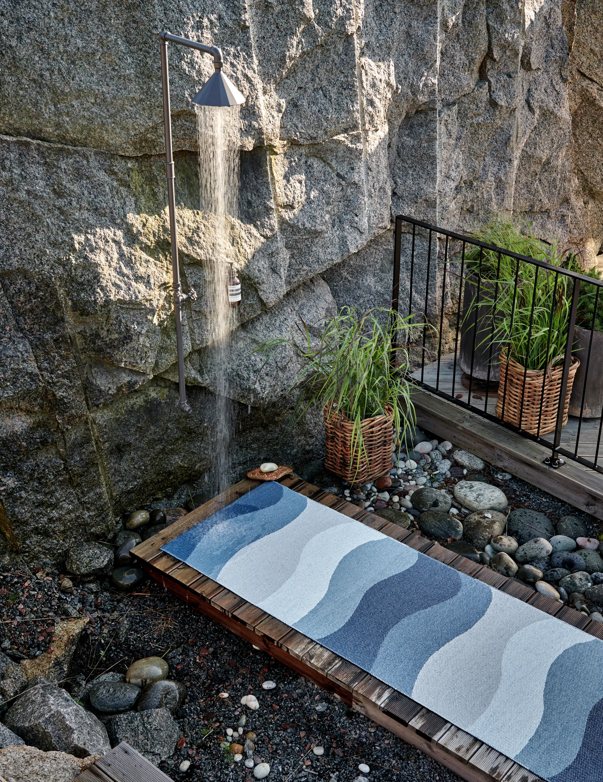 Urvi gångmatta, Water, 70x300 cm Pappelina