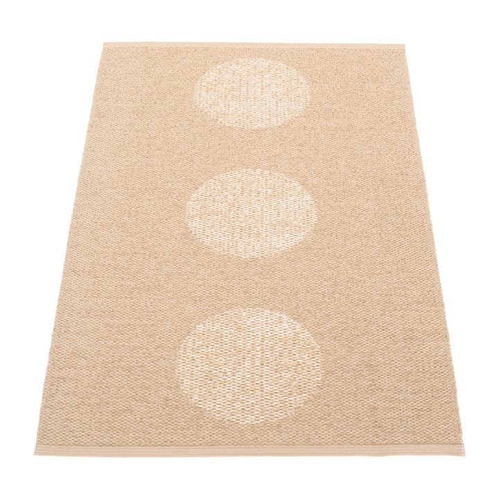 Vera 2.0 plastmatta beige-beige metallic - 70x120 cm - Pappelina