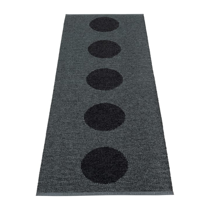 Vera 2.0 plastmatta black-black metallic, 70x200 cm Pappelina