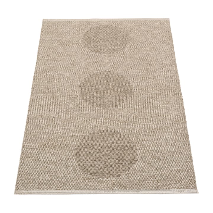 Vera 2.0 plastmatta dark linen-linen metallic, 70x120 cm Pappelina