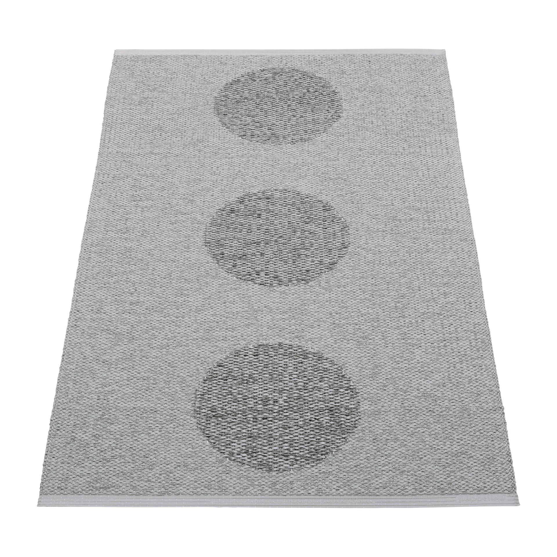 Vera 2.0 plastmatta grey-granit metallic, 70x120 cm Pappelina