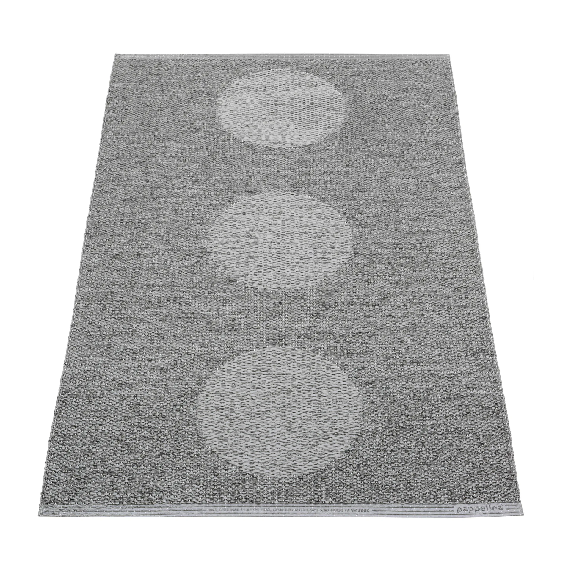 Vera 2.0 plastmatta grey-granit metallic, 70x120 cm Pappelina