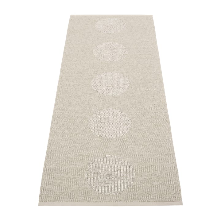 Vera 2.0 plastmatta linen-stone metallic - 70x200 cm - Pappelina