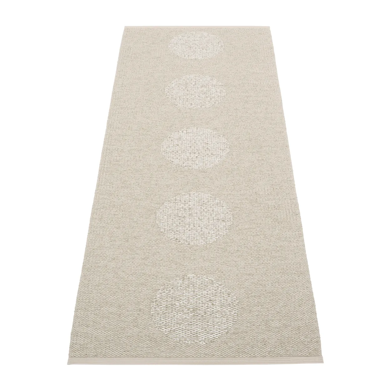 Pappelina Vera 2.0 plastmatta linen-stone metallic 70x200 cm