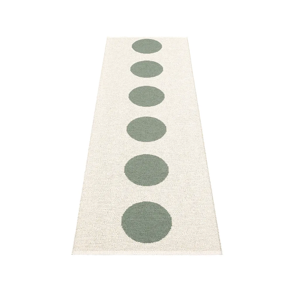 Vera gångmatta, army/vanilla, 70x150 cm Pappelina
