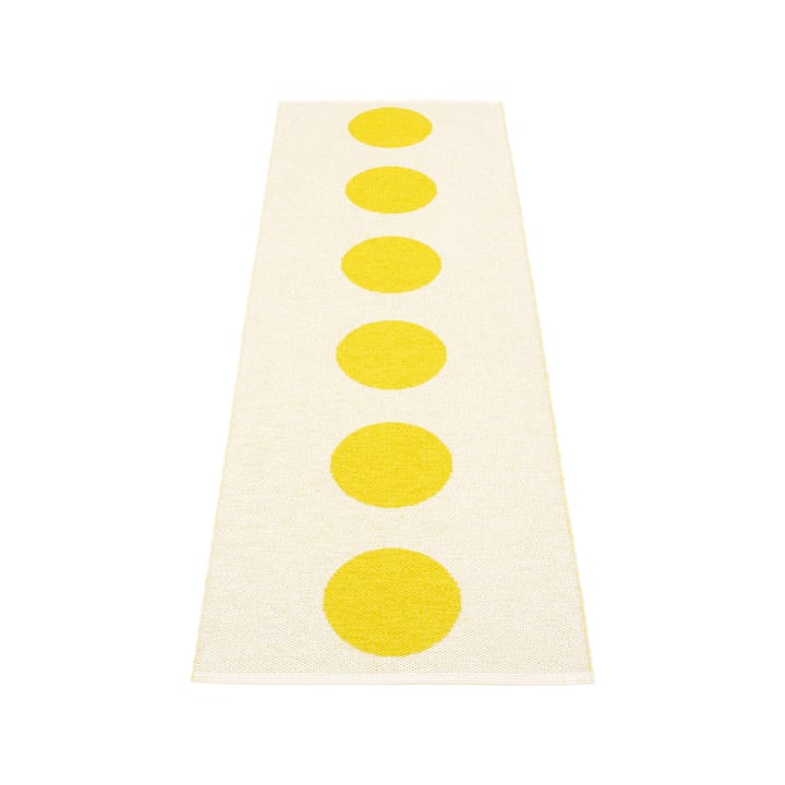 Vera gångmatta, lemon/vanilla, 70x225 cm Pappelina