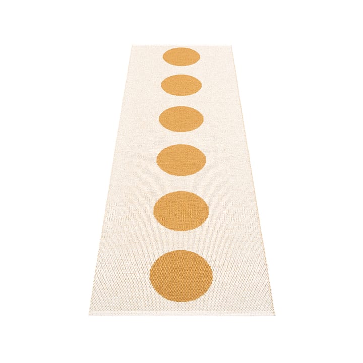Vera gångmatta, ochre/vanilla, 70x300 cm Pappelina