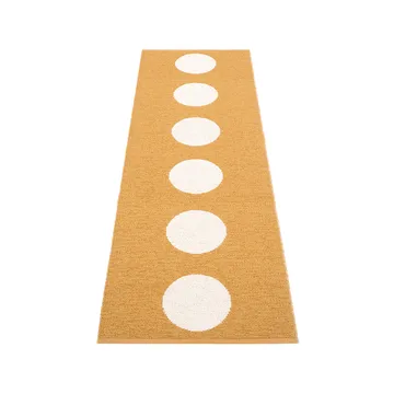 Vera gångmatta - ochre/vanilla, 70x300 cm - Pappelina