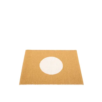 Vera small one matta - ochre/vanilla, 70x90 cm - Pappelina