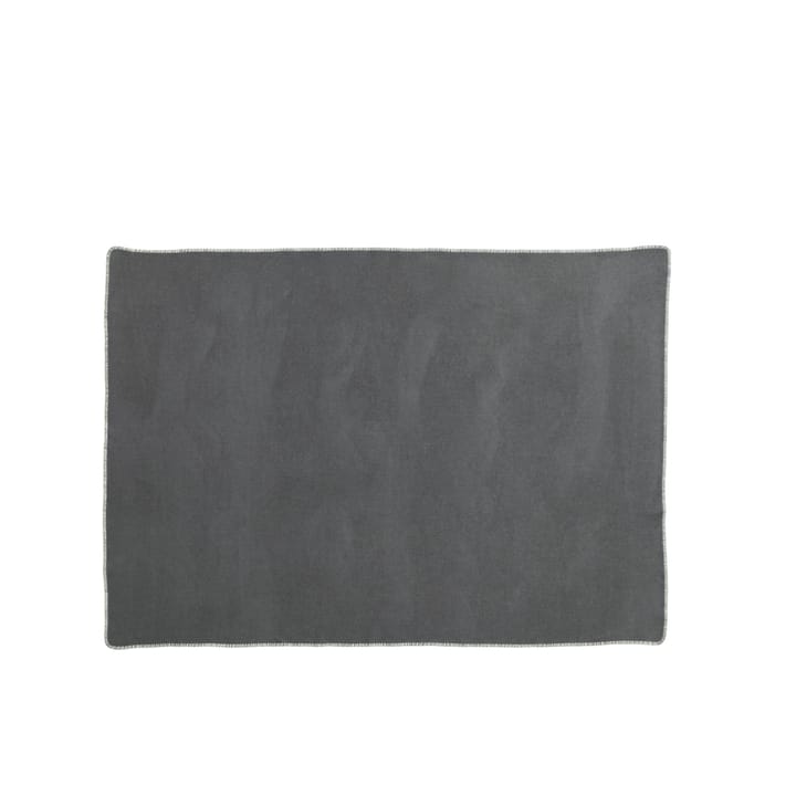 Ylva pläd, dark grey/charcoal Pappelina