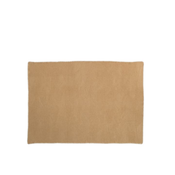 Ylva pläd, ochre/cream Pappelina