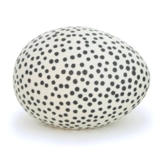 Ateljé ägg prick, vit-svart Paradisverkstaden