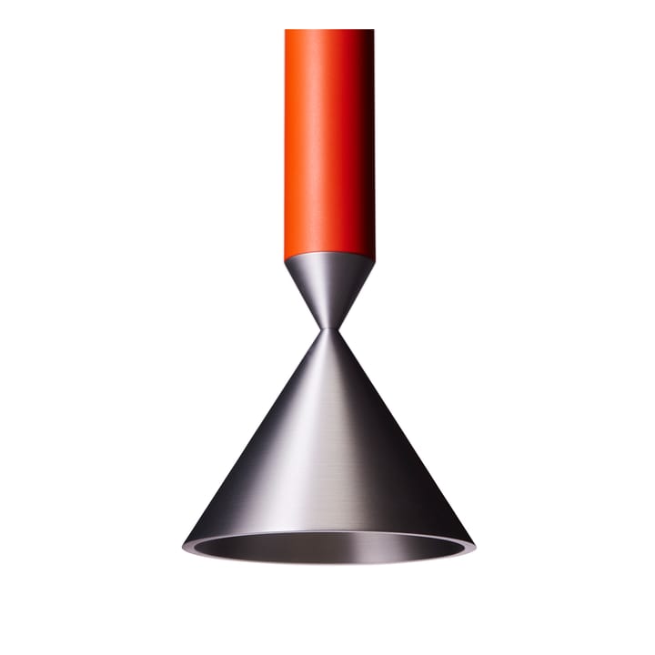 Apollo 59 taklampa - Red orange-aluminium - Pholc