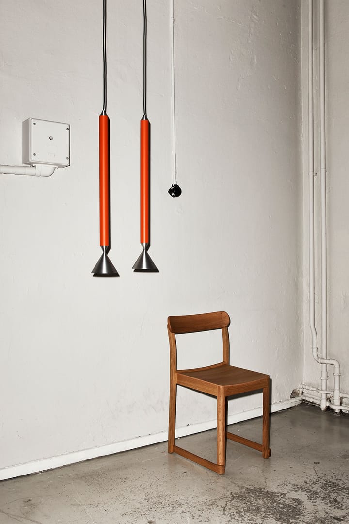 Apollo 59 taklampa - Red orange-aluminium - Pholc