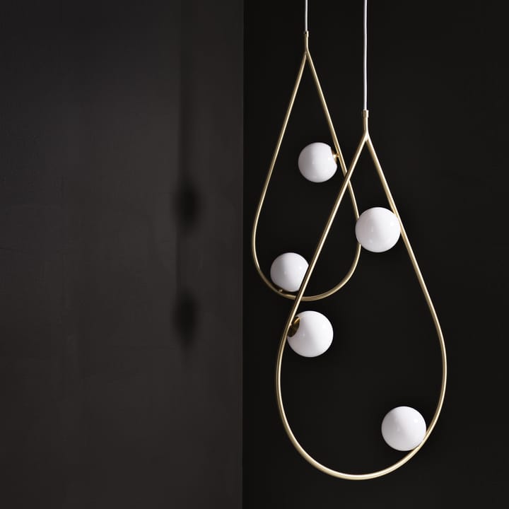 Pearls 80 taklampa, mässing Pholc