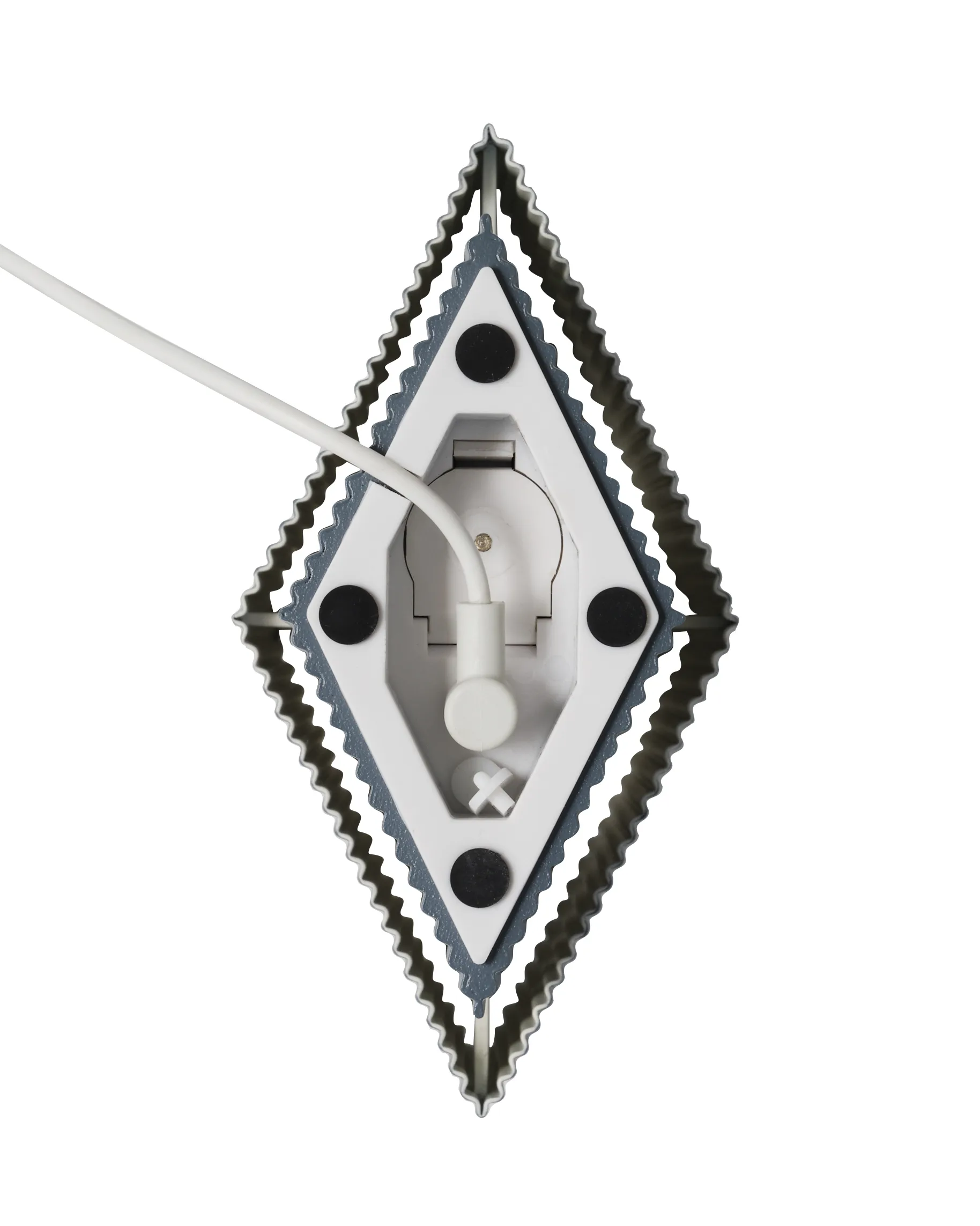 Romb Mini portabel bordslampa 19 cm, Blue stone Pholc