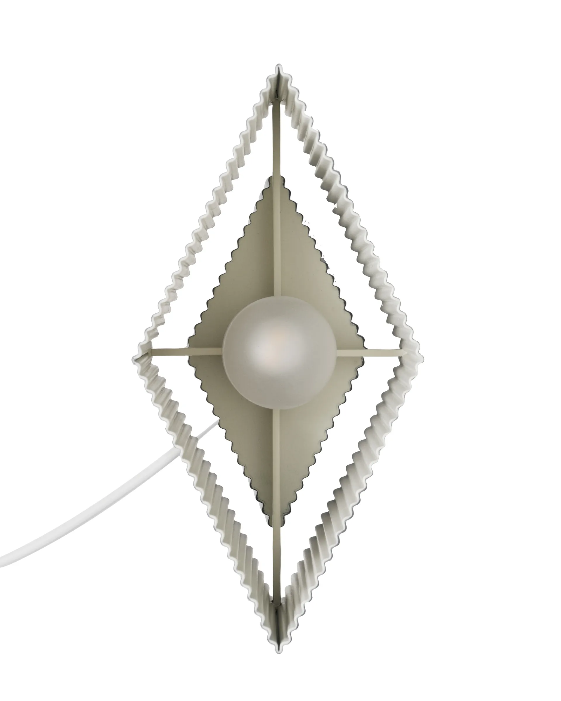 Romb Mini portabel bordslampa 19 cm, Cotton Pholc