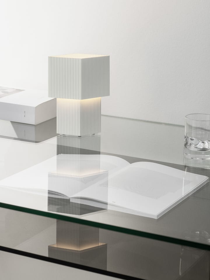 Romb Mini portabel bordslampa 19 cm, Cotton Pholc
