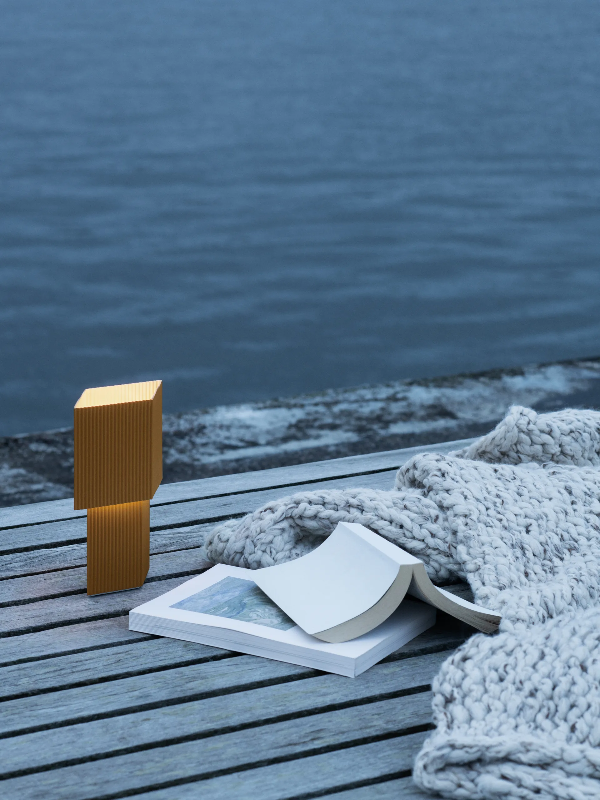 Romb Mini portabel bordslampa 19 cm, Cumin Pholc