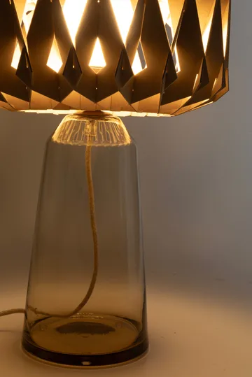 Signature 35 bordslampa - Amber-björk, Ø36,5x53 cm - Pilke