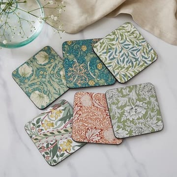 Morris & Co Pimpernel glasunderlägg 6-pack - Grön, blå - Pimpernel