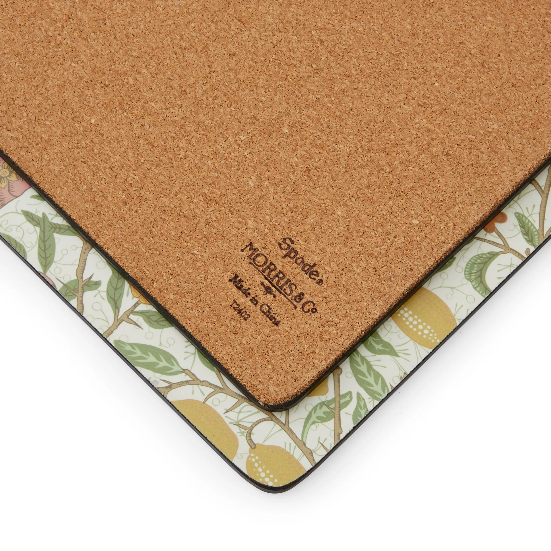 Morris & Co Simpley mixed bordstablett 4 delar, Fruit, Willow, Strawberry Thief, Marigold Pimpernel