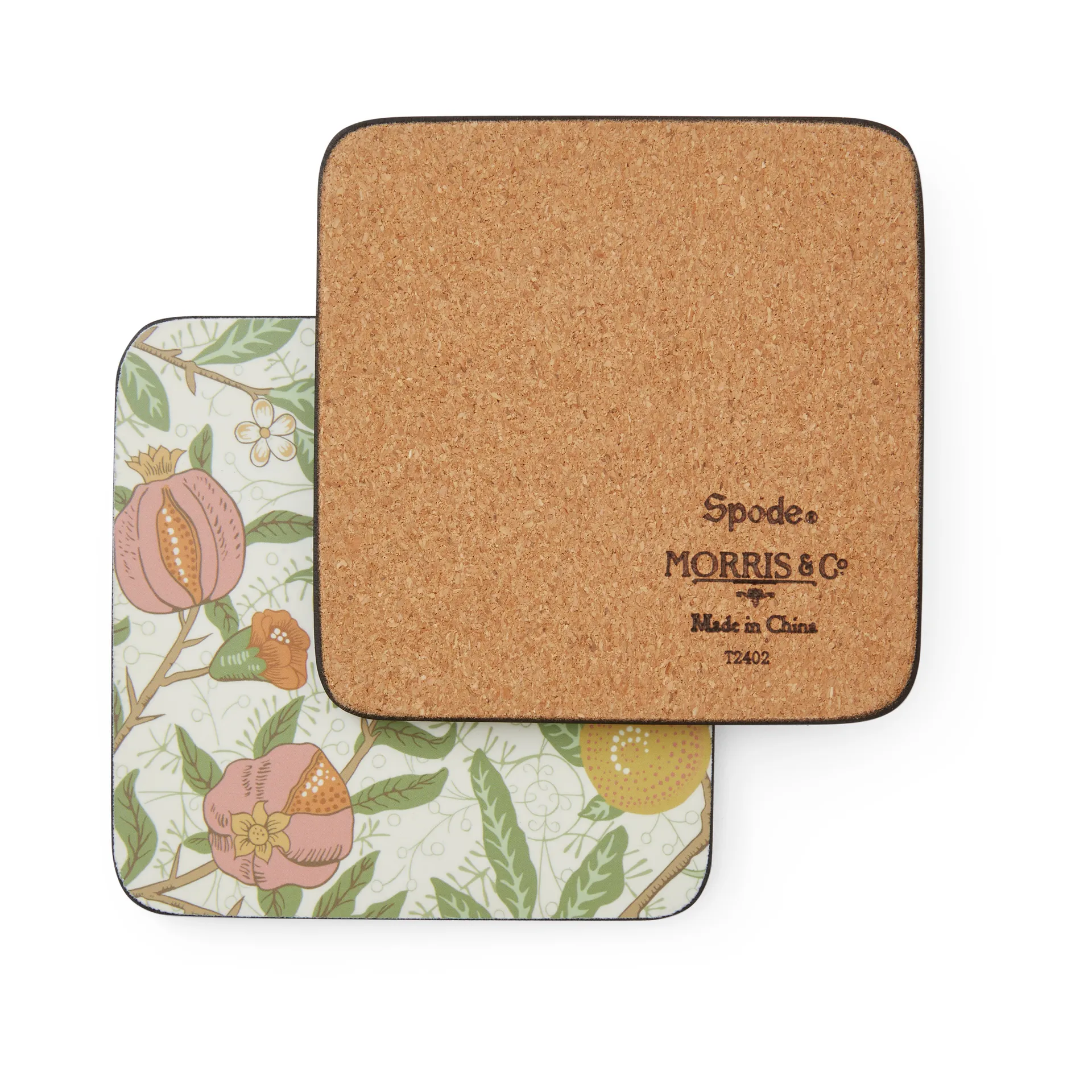 Morris & Co Simpley mixed glasunderlägg 6 delar, Fruit, Willow, Marigold Pimpernel