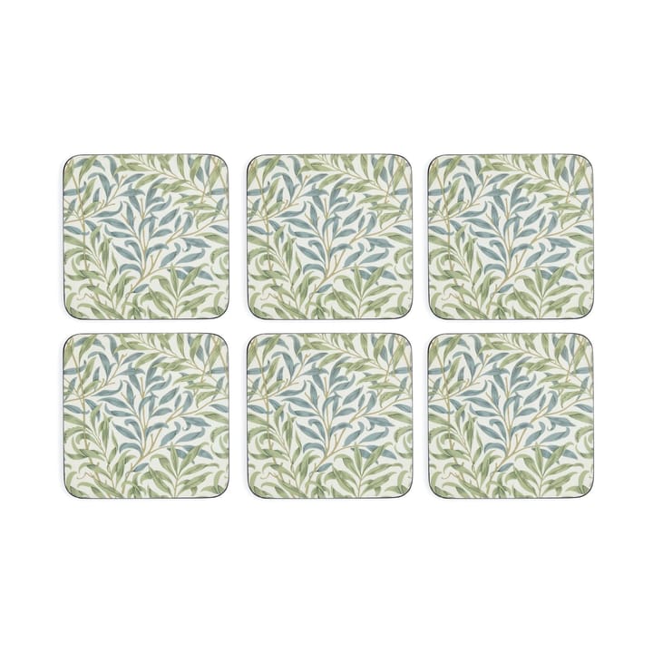 Morris & Co Willow Bough glasunderlägg 6-pack - Grön, blå - Pimpernel