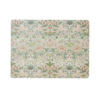 Strawberry Thief bordsunderlägg 30x40 cm 4-pack - Green - Pimpernel