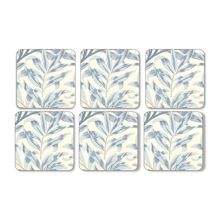 Willow Bough glasunderlägg 6-pack, Blue Pimpernel
