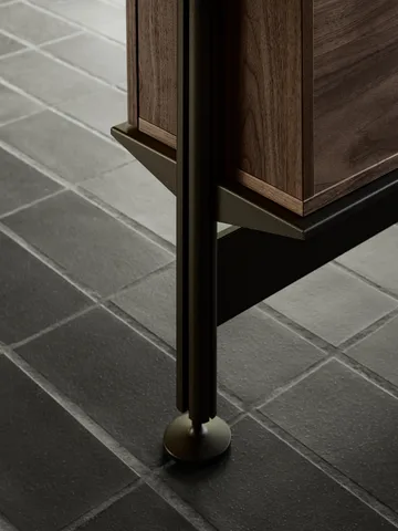 Pira G2 hyllsystem F C A Black/Walnut 248-255 cm - Pira