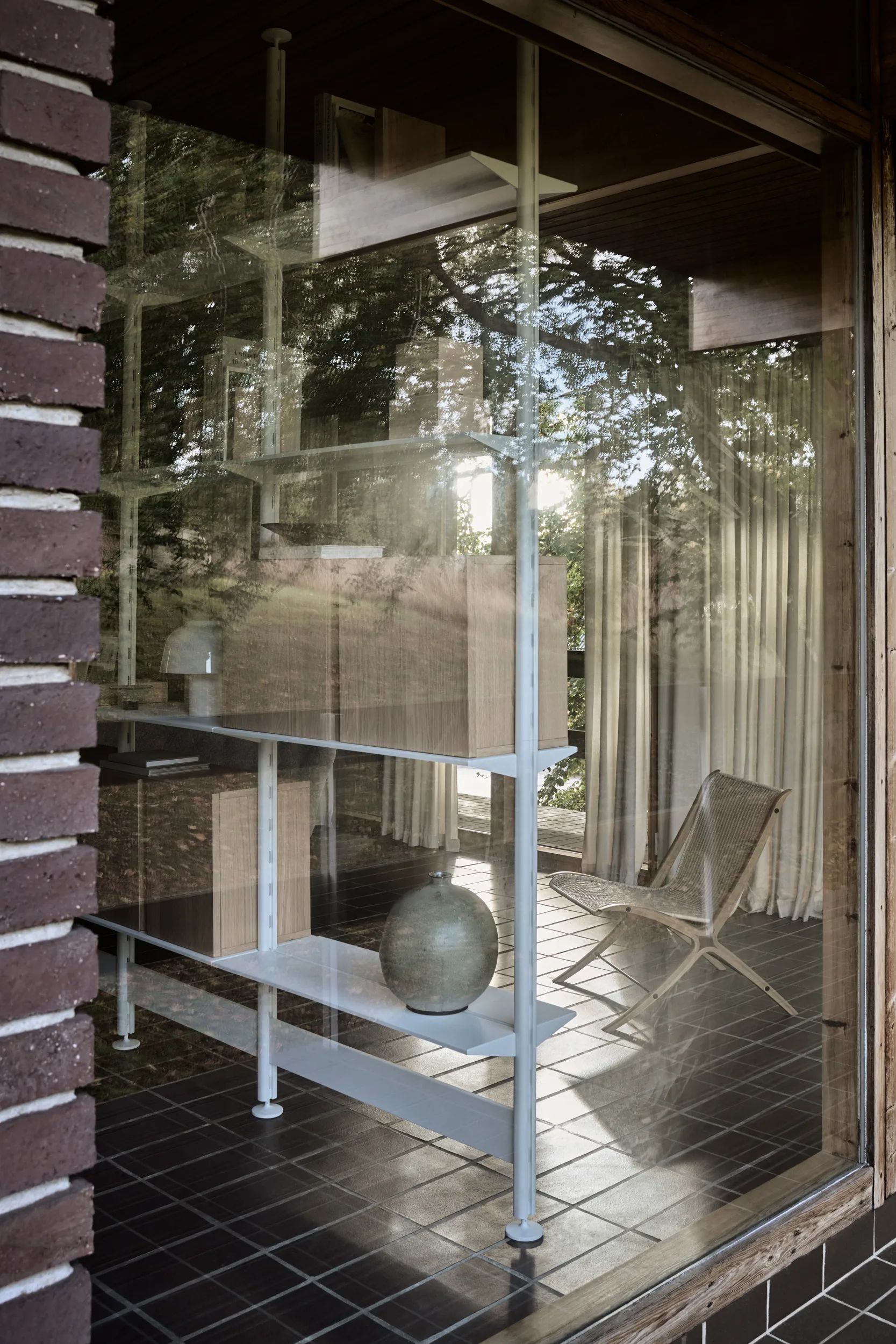 Pira G2 hyllsystem F C B White/Oak 248-255 cm Pira