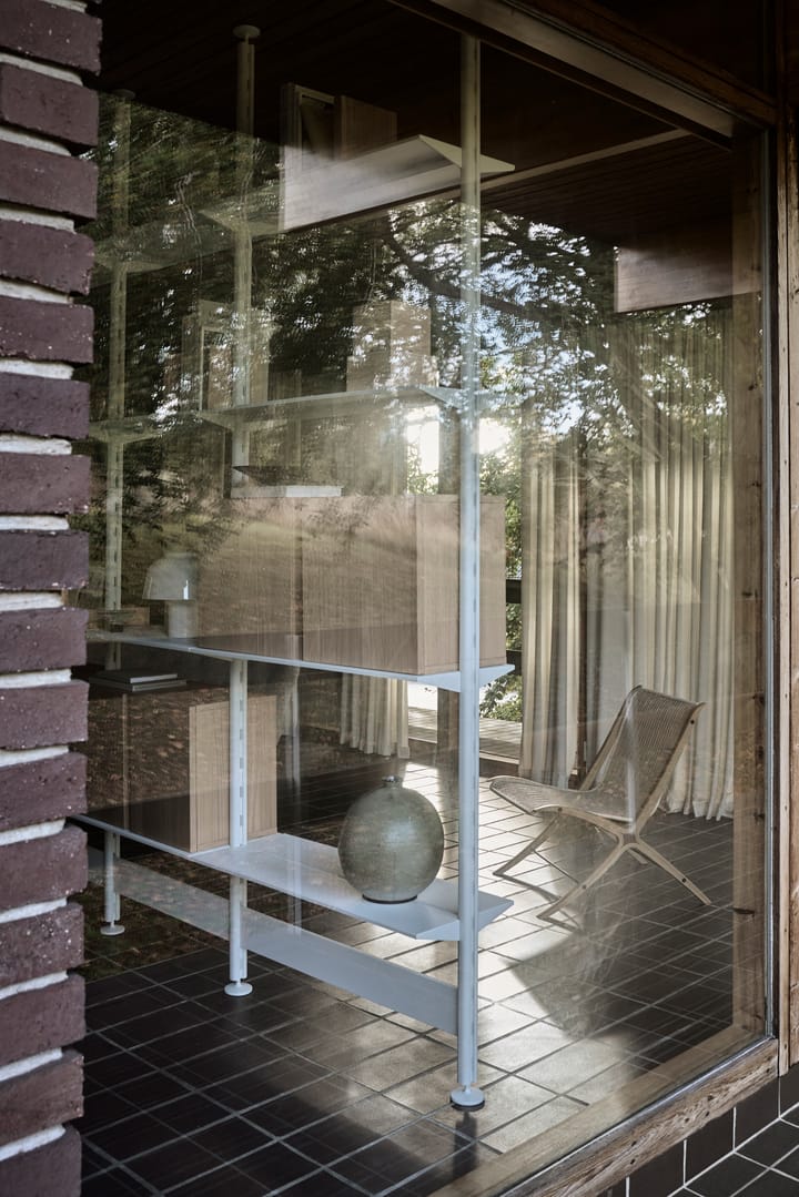 Pira G2 hyllsystem F C B White/Oak 256-264 cm Pira