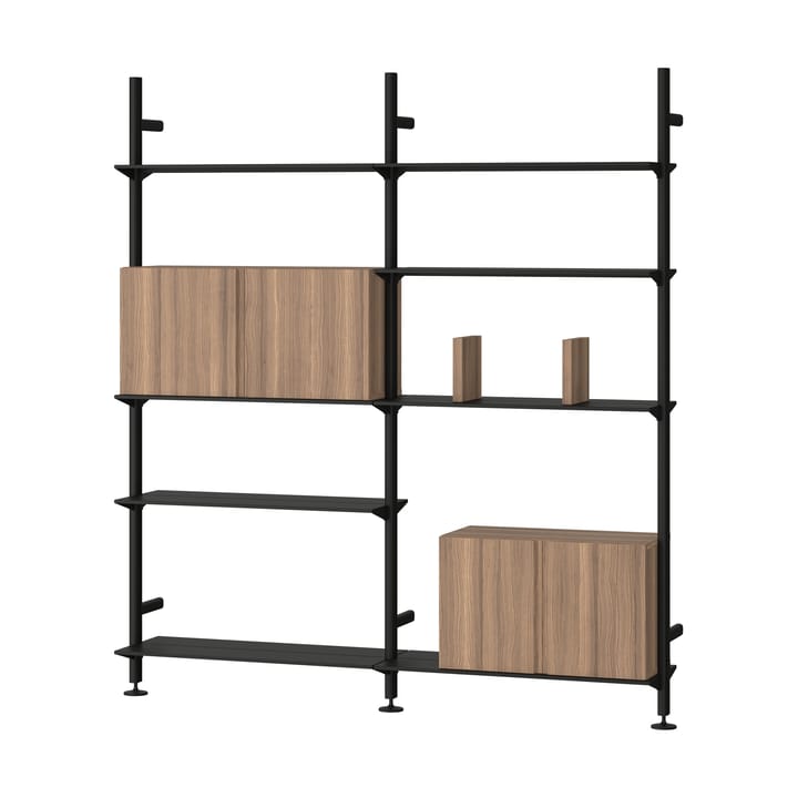 Pira G2 hyllsystem W A Black/Walnut - undefined - Pira