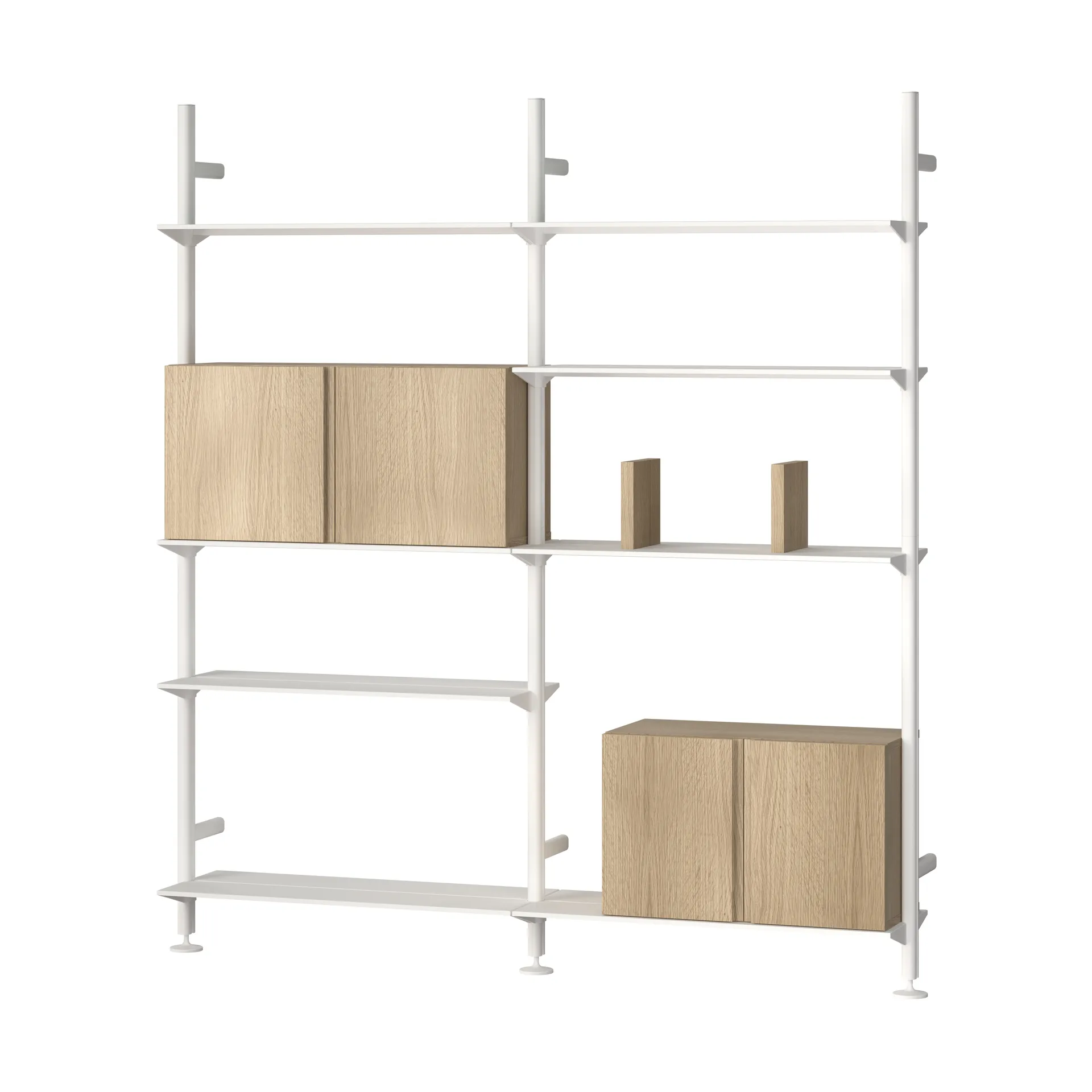 Pira G2 hyllsystem W A White/Oak,  Pira