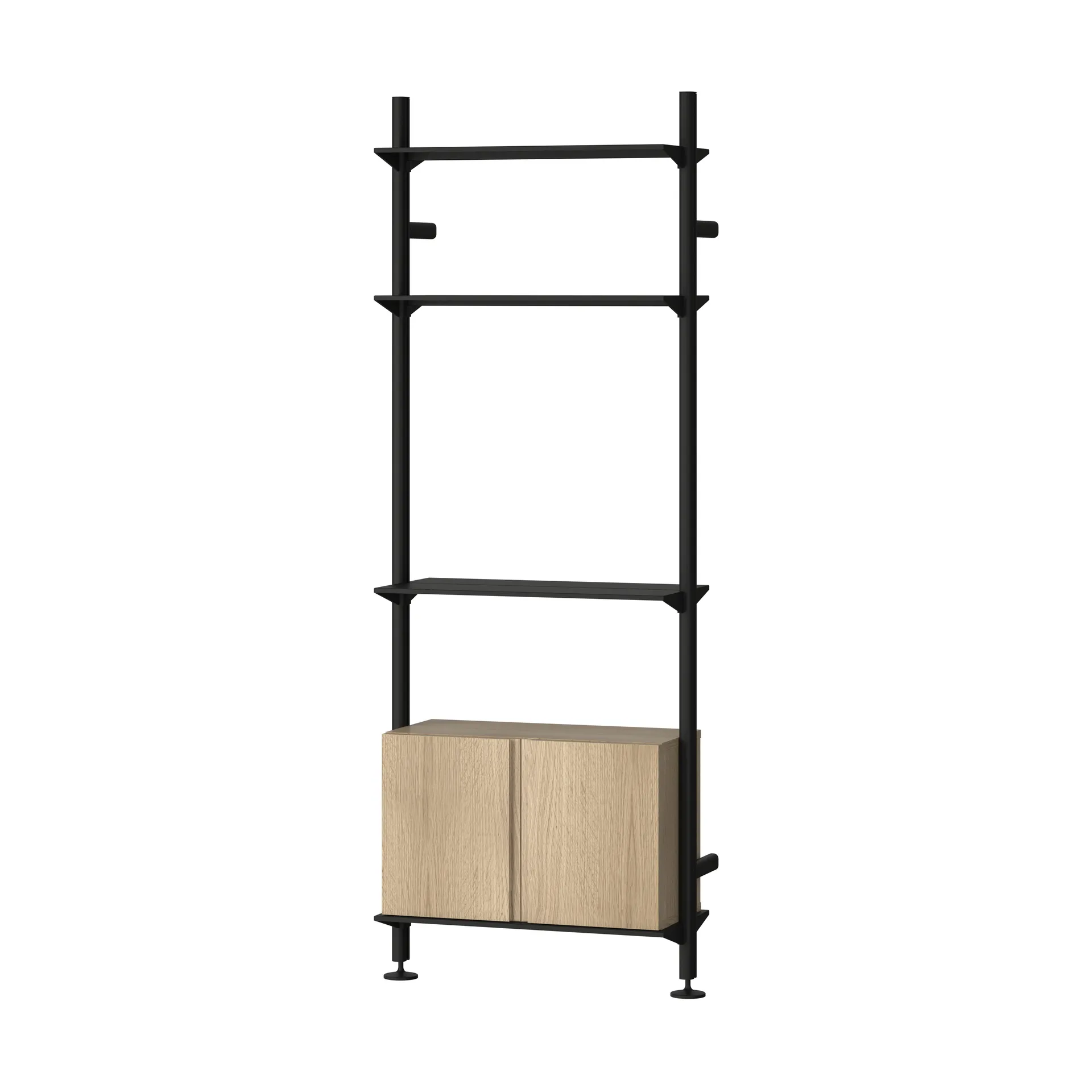 Pira G2 hyllsystem W B Black/Oak,  Pira