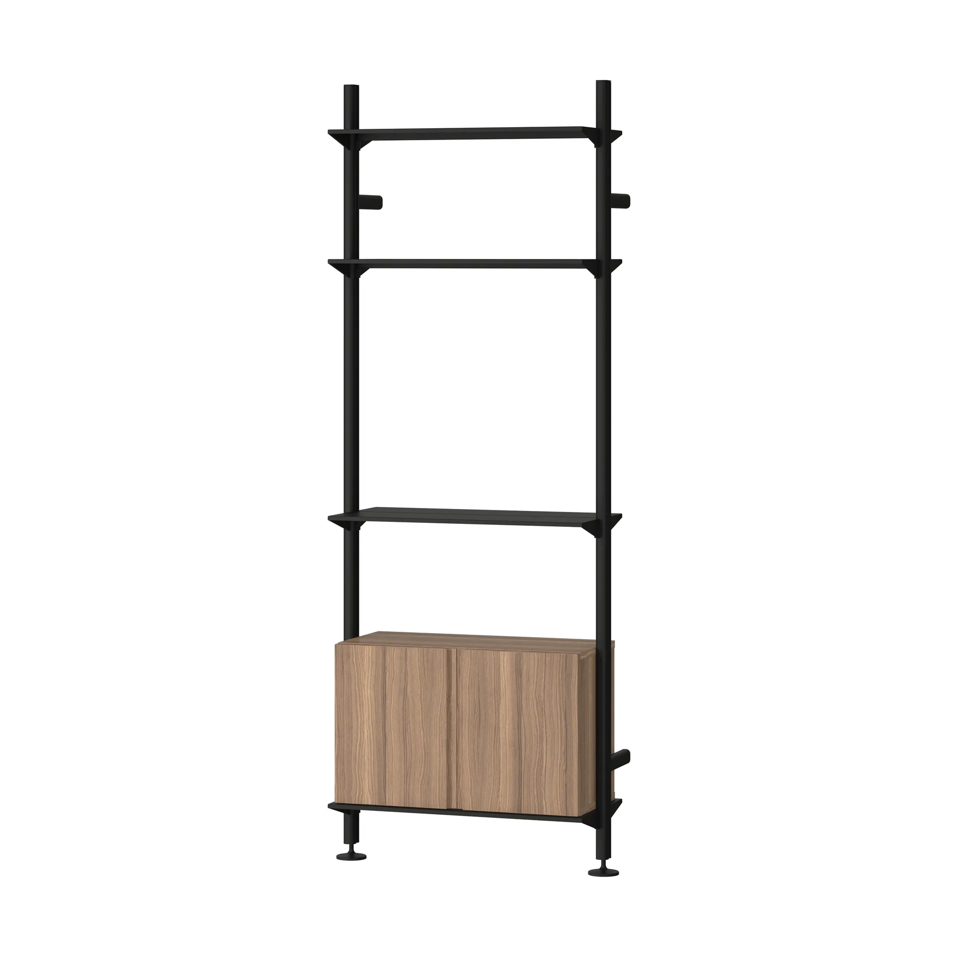 Pira G2 hyllsystem W B Black/Walnut,  Pira