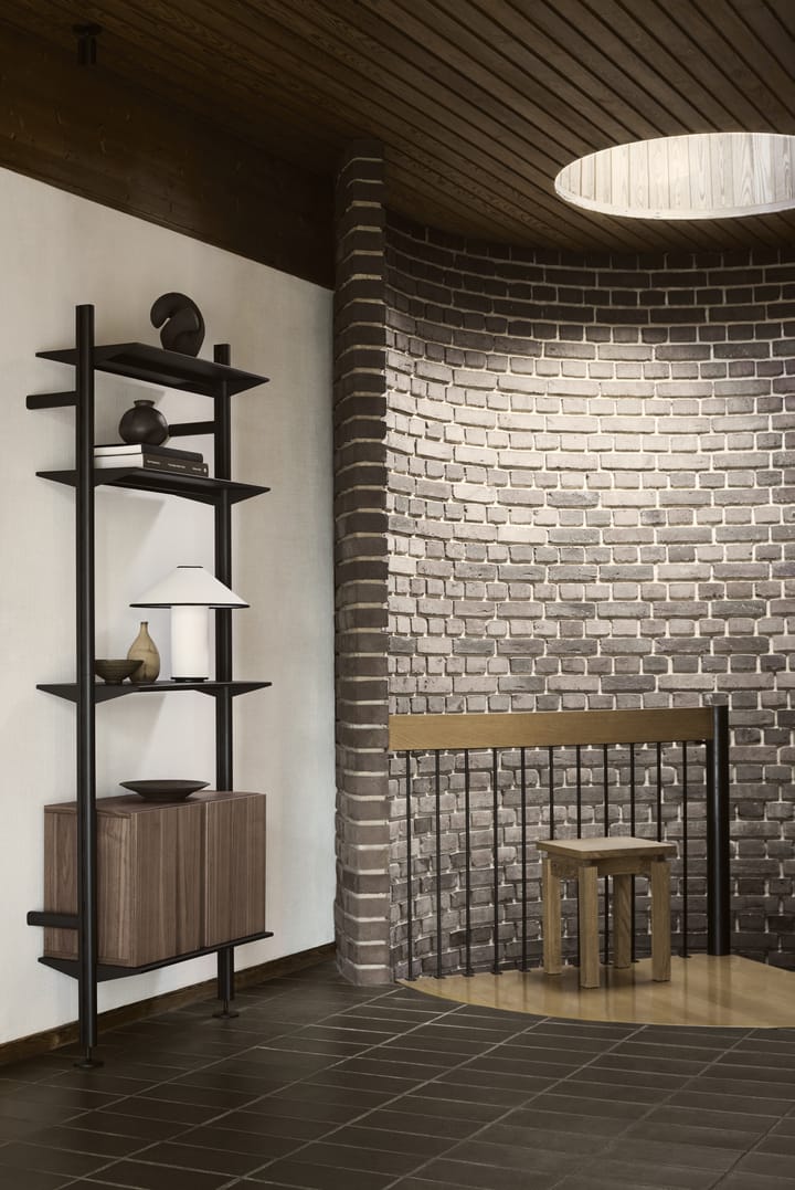 Pira G2 hyllsystem W B Black/Walnut Pira
