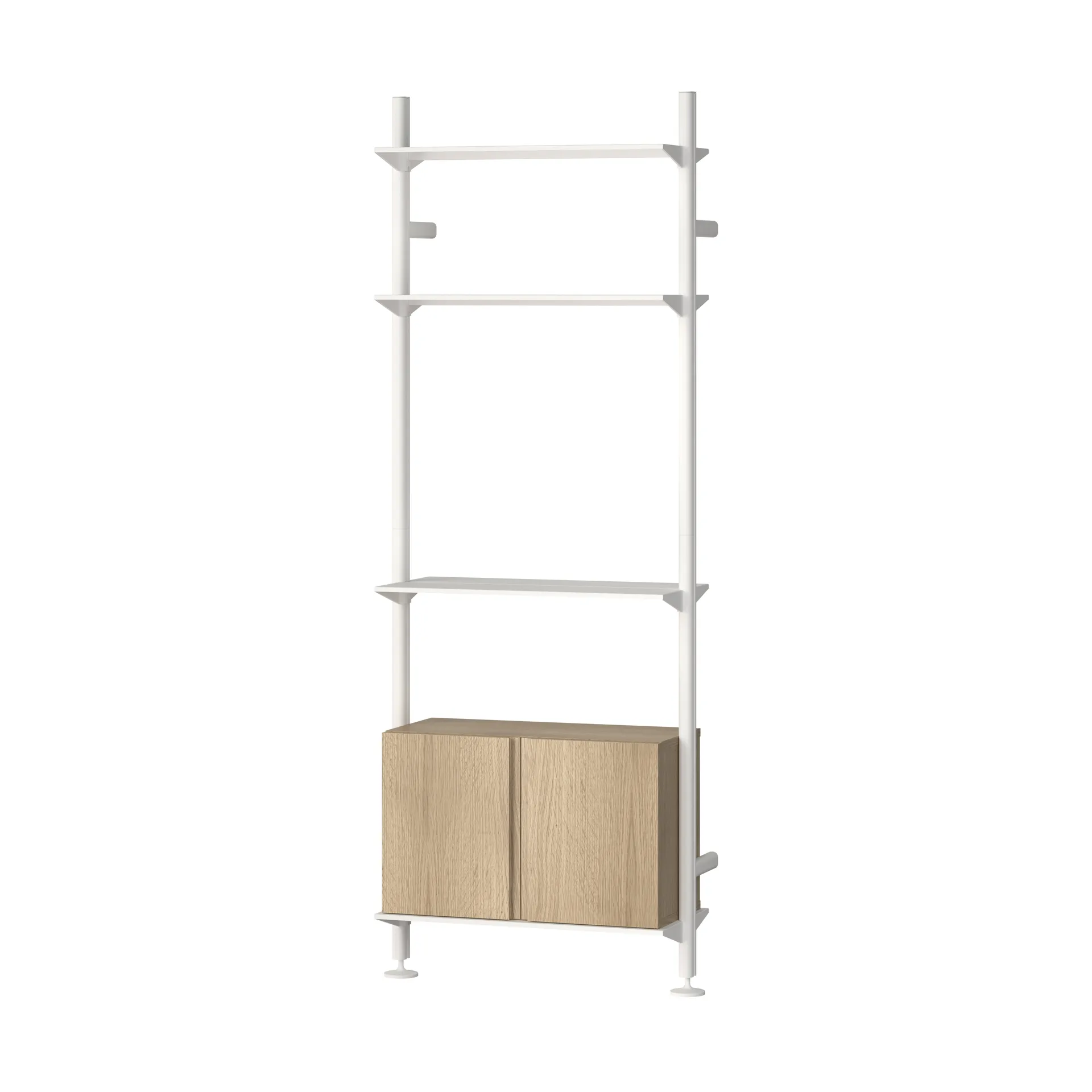 Pira G2 hyllsystem W B White/Oak Pira