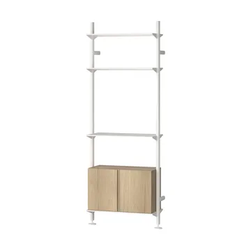 Pira G2 hyllsystem W B White/Oak - Pira